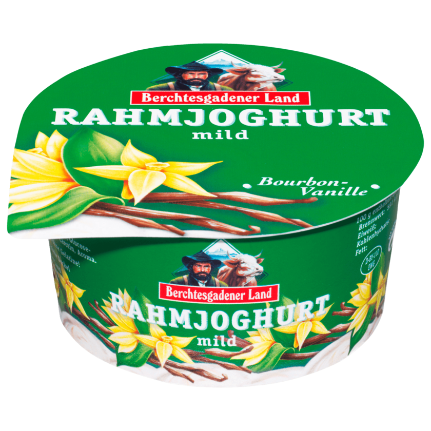 Berchtesgadener Land Rahmjoghurt mild Bourbon-Vanille 150g
